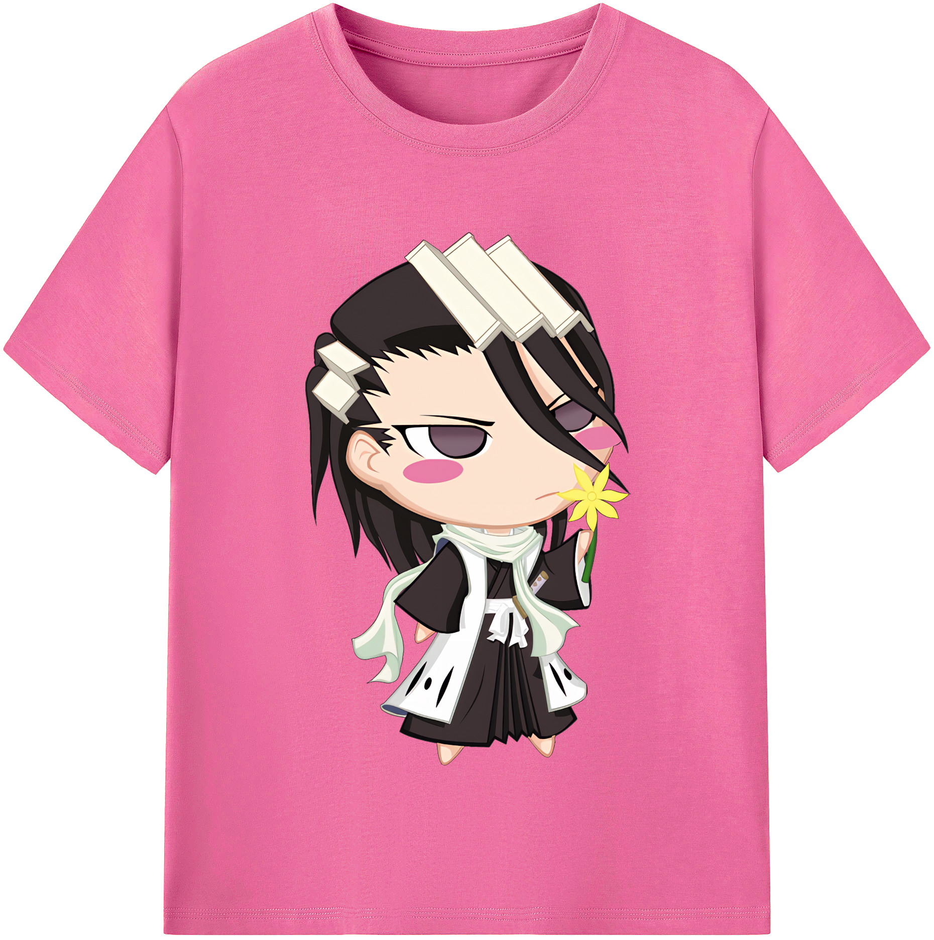 （画像用） ブリーチ くちき びゃくや BLEACH Kuchiki Byakuya レディースカジュアルプリントTシャツ（綿100％）